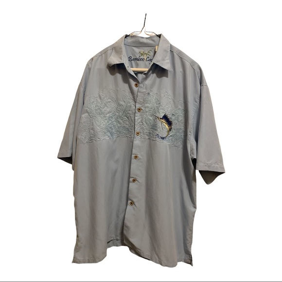 Bamboo Cay soft blue shirt Sz L - Picture 1 of 6